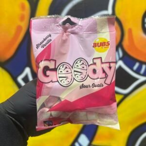 Bubs Goody Strawberry Vanilla Sour Ovals 90g (Sweden)