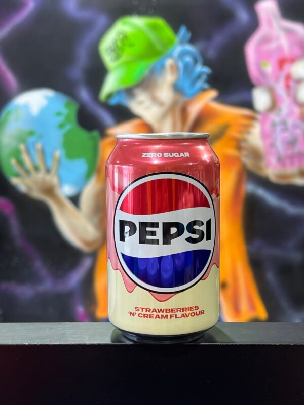 Pepsi Strawberries & Cream Zero Sugar 330ml (UK)